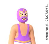 Wrestler Character Cosplay Costume 3D Avatar