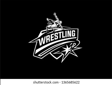 Wrestling Logo Sport Stock Illustration 1365685622 | Shutterstock