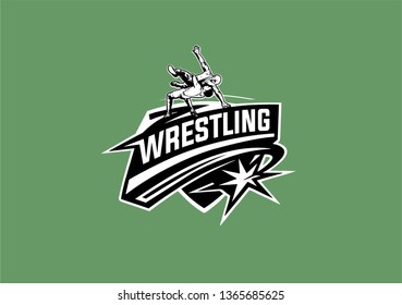 Wrestling Logo Sport Stock Illustration 1365685625 | Shutterstock