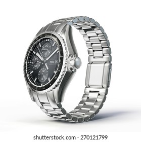 Wrist Watch Isolated On A White Background