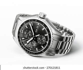 Wrist Watch Isolated On A White Background