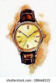 wrist watch painting