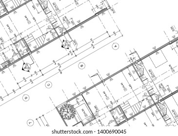 Pencils Paper Engineering House Drawings Blueprints Stock Photo ...