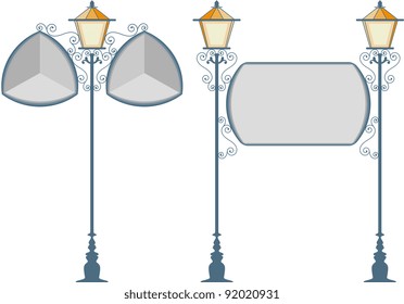 Wrought Signage Lamp Stock Illustration 92020931 | Shutterstock