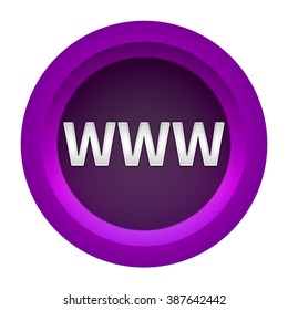www button isolated
