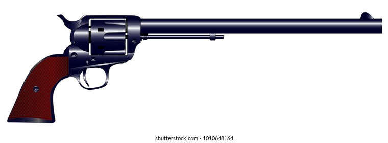 The Wyatt Earp Buntline Special Long Barrel Six Gun.