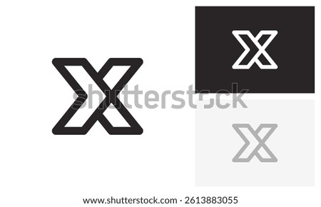 X logo, letter x, initial x logo design