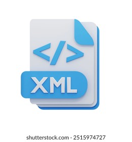 xml source file 3d icon