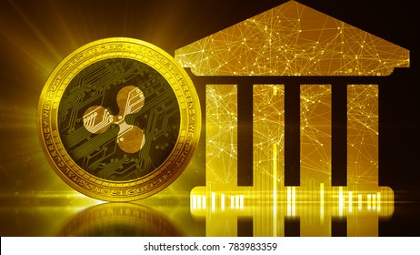 XRP Ripple Coin Secure Global Banking Financial Network Blockchain Crypto Currency