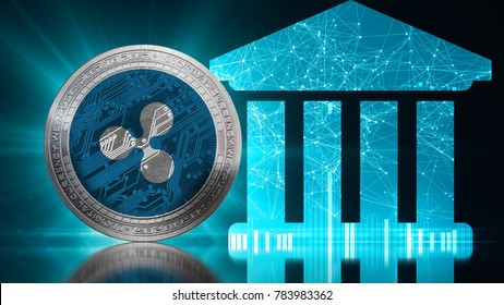 XRP Ripple Coin Secure Global Banking Financial Network Blockchain Crypto Currency