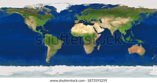 Xxl Size Physical World Map Illustration Stock Illustration 1873593259