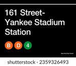 Yankee Stadium Subway Station Sign