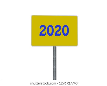Year numbers of the two-thousanders 3D rendering