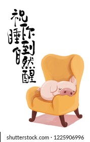 In The Year Of The Pig, I Wish The Pig To Sleep On The Sofa And Sleep Naturally.