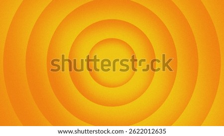yellow background.Orange and yellow concentric circle design radiating from the center with a dynamic visual effect.