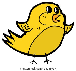 Yellow Bird Cartoon Stock Illustration 96286937 | Shutterstock