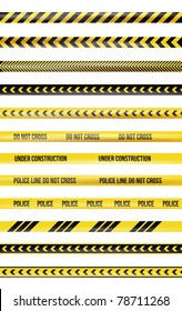 Yellow And Black Police Tape