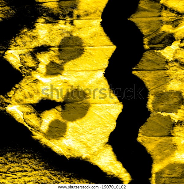 Yellow Black Poster Ginger Dirty Art Stock Illustration 1507010102