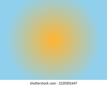 Yellow And Blue Circle Blurred Gradiant Background For Digital Use And Templates