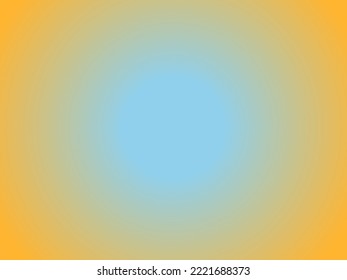 Yellow And Blue Circle Blurred Gradiant Background For Digital Use And Templates