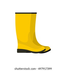 Rubber Boots Vector Style Isolated Vector Stock Vector (Royalty Free ...