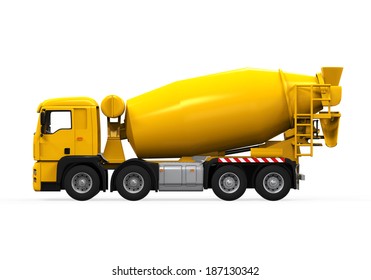 Yellow Concrete Mixer Truck