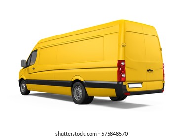 593 Blank delivery truck van yellow Images, Stock Photos & Vectors ...