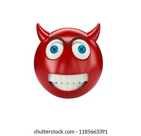 Emoji Emoticon Devil Stock Illustration 613159709 