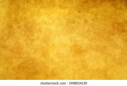 Yellow Gold Background With Vintage Texture, Abstract Solid Elegant Antique Textured Paper Design