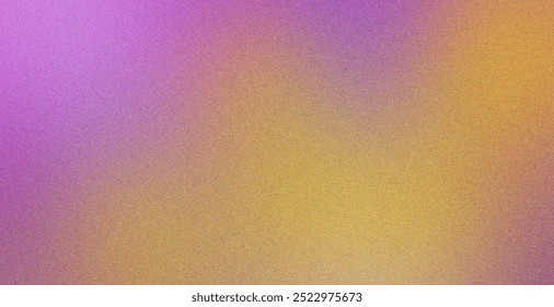 Yellow Grainy gradient background, orange blue purple white abstract noisy texture