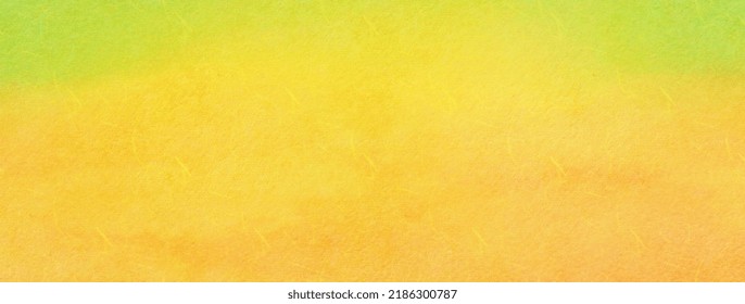 Yellow And Green Watercolor On Paper Texture. Abstract Background. Perfect For Spring Projects And Banner.	