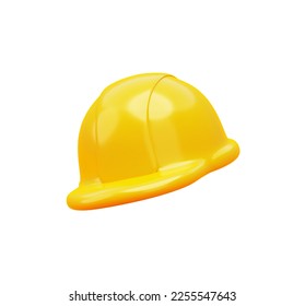 Yellow helmet construction equipment safety maintenance protection 3d icon mockup illustration - Powered by Shutterstock