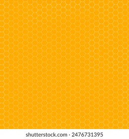 Yellow honeycomb pattern. Geometric hexagon background. Seamless line cube pattern. - Powered by Shutterstock