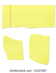 Yellow Legal Pad Paper - Ripped