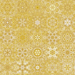 Yellow Lemon Kaleidoscope Mandala Texture Design Background Are Used For Business, Wallpaper, Water Color, Template, Product Decoration And Others