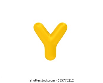 Yellow Letter Y 3d Rendering Stock Illustration 635775212 | Shutterstock