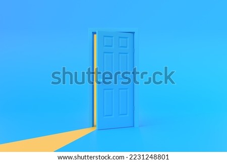 Similar – Image, Stock Photo entree door Blue