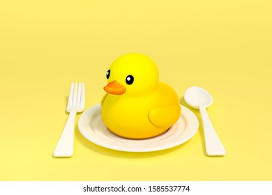 3d duck doll