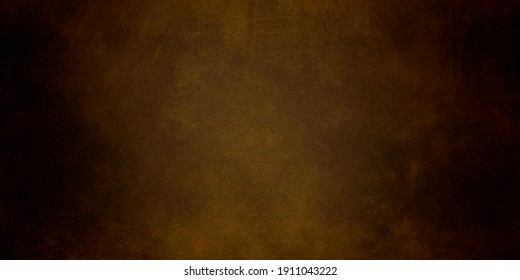 Yellow orange background with texture and distressed vintage grunge and watercolor paint stains in elegant Christmas backdrop illustration 