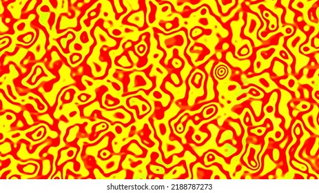 Yellow Orange Liquid Grunge Abstract Background Texture. CRT Contrast Effect. Suitable For Social Media, Presentation, Poster, Backdrop, Wallpaper, Website, Poster, Online Media, Etc.