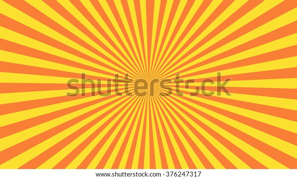 Yellow Orange Starburst Background Stock Illustration 376247317