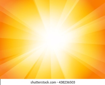 Yellow Orange Sunburst Background