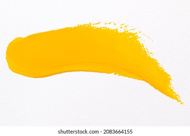 Yellow Paint Smear Textured Brush Stroke Creative Art Graphic