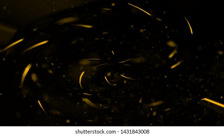 Yellow Particles Effect Dust Debris Isolated Stock Illustration Shutterstock