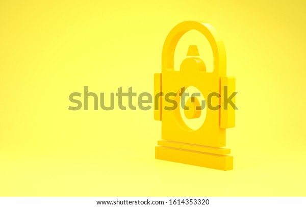 Yellow Petrol or Gas station icon isolated on\
yellow background. Car fuel symbol. Gasoline pump. Minimalism\
concept. 3d illustration 3D\
render