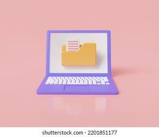 Yellow Portfolio Folder Icon File Document Stock Illustration ...
