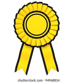 Yellow Ribbon Award Black Border Isolated Stock Illustration 94968814 ...