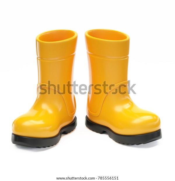 yellow rainboot