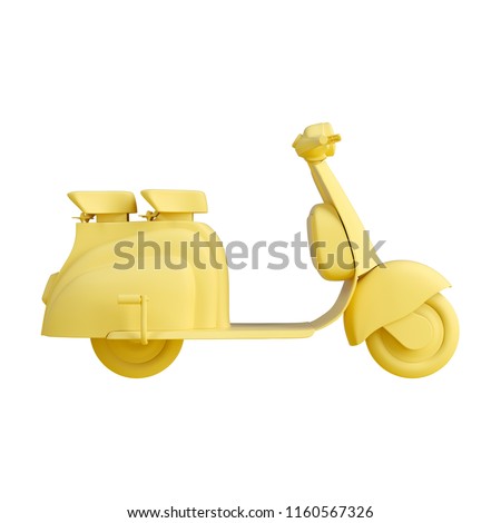 Similar – Image, Stock Photo Retro motorbike on platform lift in workshop