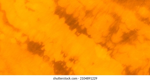 黄色い煙のアイソル。現代のネクタイは水彩色。ビンテージアートワークのオレンジ色のパターン。金色の水彩柄。水の色の形状。溶岩ブラシ。のイラスト素材